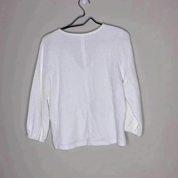 Madewell Full-Sleeve Texture Top Size Small - Picture 6 of 6